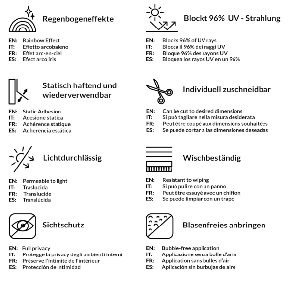 Sonnly Sichtschutzfolie